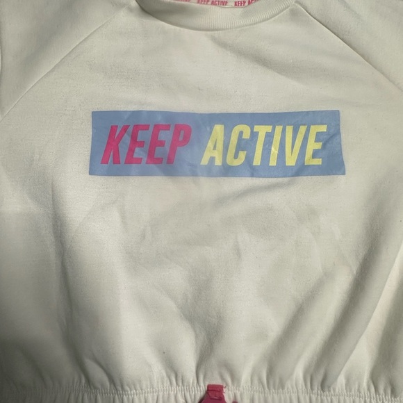 Zara White and Pink Sweatshirt with Graphic Design - Picture 11 of 13